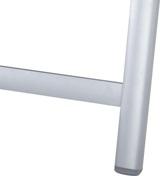 Casaria Tuinstoel Aluminium - 2 stuks Inklapbaar - Zilver