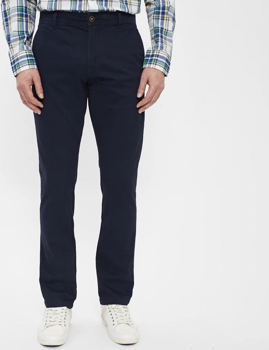 Jack & Jones Chinobroek Slim Fit Chinobroek - maat W33-L34 - Navy blazer