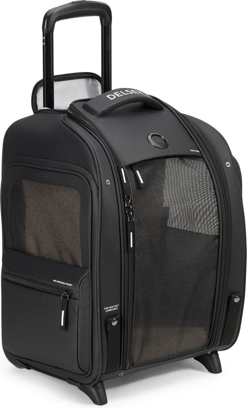 DELSEY PARIS Trolley Reistas Raspail 2R Huisdierdrager Zwart 48cm
