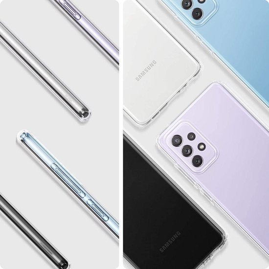 Spigen Liquid Crystal Backcover geschikt voor Samsung Galaxy A72 hoesje - Transparant