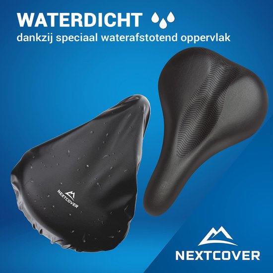 NEXTCOVER® Universele zadelhoes fiets set van 2 - 100% zadelhoes waterdicht - Zadelhoes regen of zonneschijn met UV-bescherming