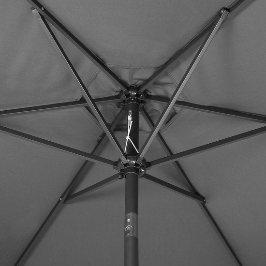 Kingsleeve Parasol Ø300cm - UV-bescherming 50+ Slinger - Antraciet