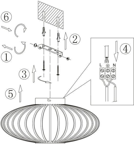 Steinhauer Dunbar AN plafondlamp 1-lichts 40cm