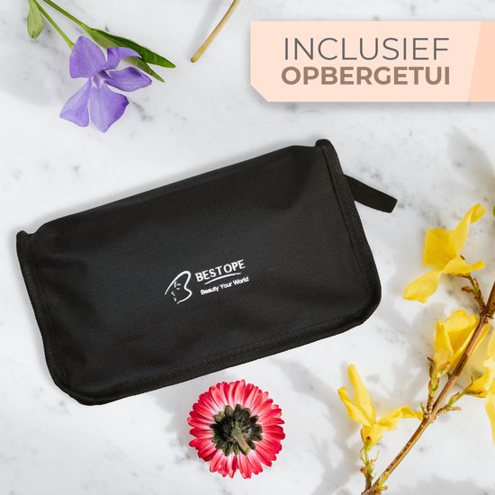 Bestope 6 in 1 Krultang met opzetstukken - Keramische Haarkruller - 13 tot 32mm - Rosé goud