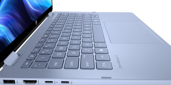 HP OmniBook 5 Flip 2-in-1 Laptop – 14" 2K Touchscreen – Intel Core i5 150U – 16 GB RAM – 512 GB SSD – Zilver