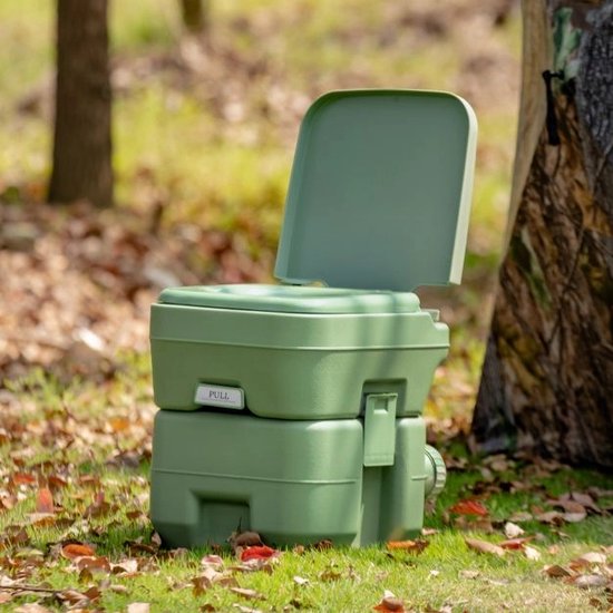 Laodikya Home Campingtoilet Reistoilet Toiletemmer Mobiel Draagbaar Chemisch Toilet 20L + 12L