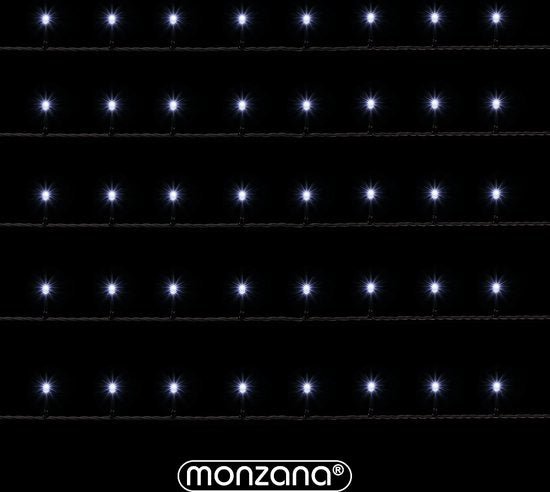Monzana Lichtsnoer Kerst 200 LED´S - IP44 20m - Koud Wit