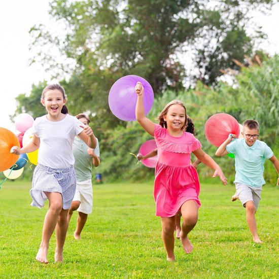 Partizzle 36x Gekleurde Latex Punch Ballonnen - Grote Bounce Ballon - Reuze Boksballon Uitdeelcadeautjes - Grabbelton Traktatie Cadeautjes - Voor Kinderen & Peuters - XL / 45 cm
