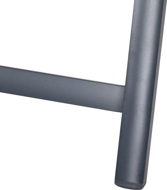 Casaria Tuinstoel Set van 2 - Aluminium Inklapbaar 7 Standen - Antraciet