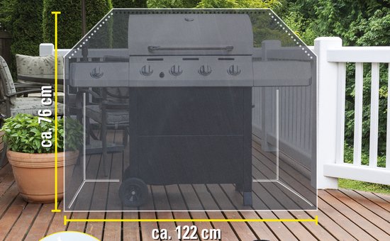 BBQ hoes - afdekzeil voor barbecue - 122X71X76cm