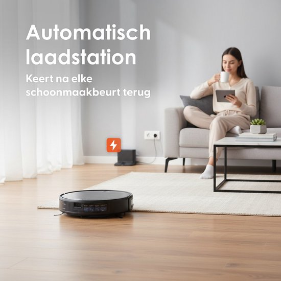 Skoov EcoPulse Robotstofzuiger met Dweilfunctie & Laadstation - Dweilrobot - Huisdieren - Dweil - Hepa - Automatische stofzuiger - Vacuum - Robot - In 1
