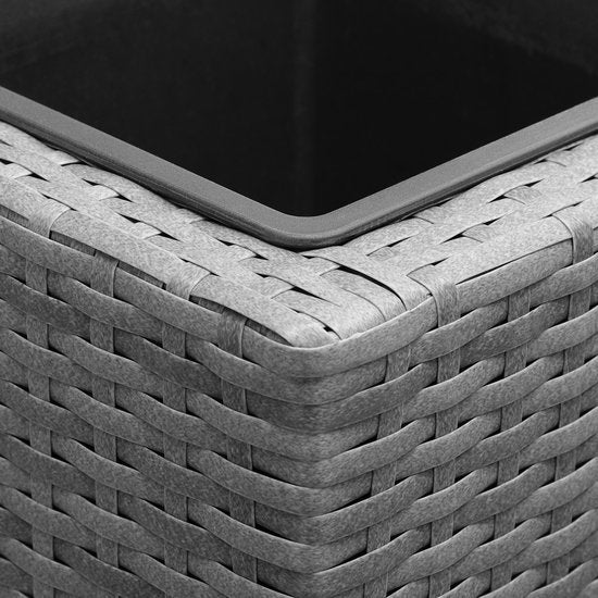 Casaria Staande Plantenbak – met Waterafvoer 83x30,5x60cm – Grijs