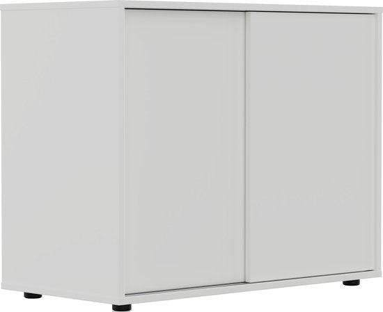 VDD - Kast onder schuine wand zolder slaapkamer - Wandkast dressoir 65 cm hoog - 40 x 80 x 65 cm - Wit