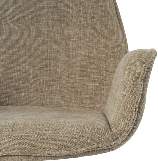 Eetkamerstoel Lenny Taupe - Giga Meubel - Set van 2