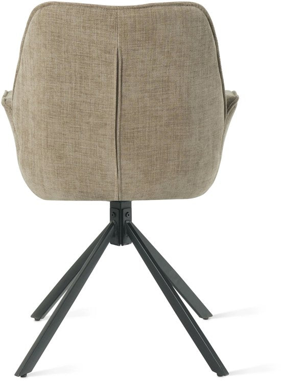 Eetkamerstoel Lenny Taupe - Giga Meubel - Set van 2