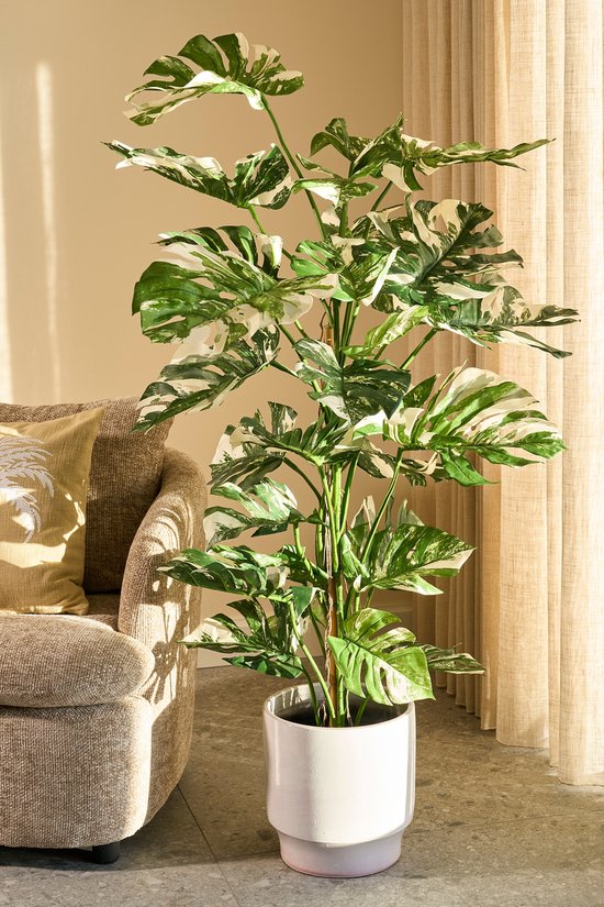 Mica Decorations Monsteraboom Kunstplant - H140 x Ø120 cm - Groen