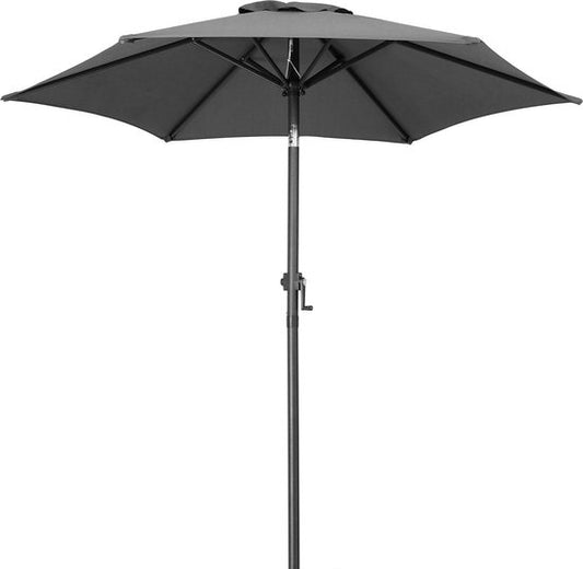 Kingsleeve Parasol 200 cm - Zwengel & Kantelmechanisme - Antraciet