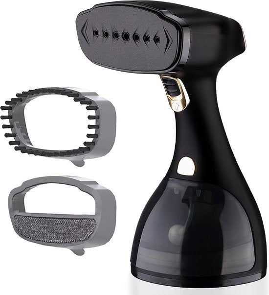 Lebenlang Quick & Go Stoomreiniger - Incl. 2 Opzetstukken - 1500W - Zwart - 16 x 12 x 25 cm