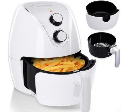 Monzana Heteluchtfriteuse - 3,6L anti-aanbaklaag 9in1 Functie - Wit