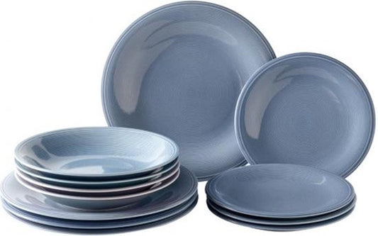 Villeroy & Boch Starterset Color Loop Horizon 10-delig – Voorzien Van Natuurlijke Uitstraling En Magnetronbestendig En Vaatwasmachinebestendig – Voor Dagelijks Gebruik – Horizon Porselein – 21-28 cm