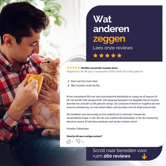 Viervoeter Automatische Kattenbak Fresh 2 – Lichte Gebruikssporen – Voorzien Van Slim Zelfreinigend Systeem En Ingebouwde Deodorizer En Infraroodsensoren – Voor Grote Katten En Kittens – Wit En Zilver Abs Plastic – 65 Liter