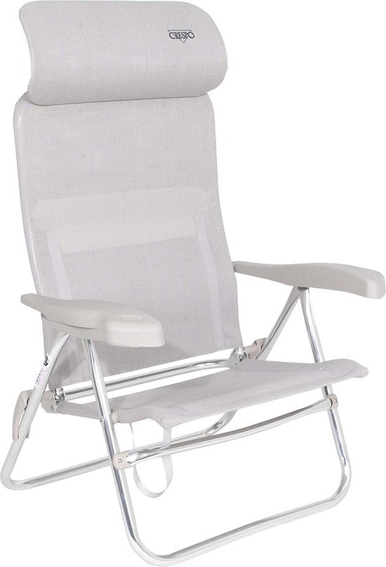 Crespo - Strandstoel - AL/205 - Compact - Licht grijs