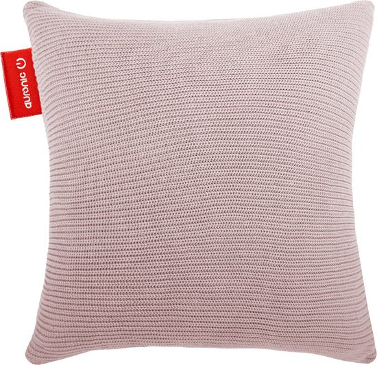 Auronic Warmtekussen - Gebreid - 45x45 CM - Draadloos Warmtekussen - Oplaadbaar - Elektrisch kussen - Infrarood - Roze