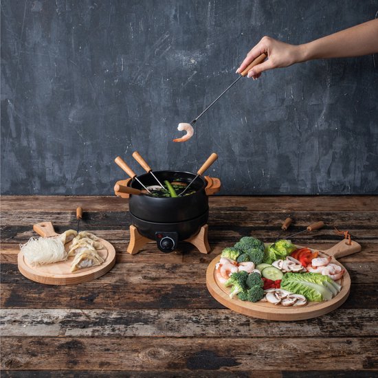Boska Elektrische Fondueset Party – 2,3L - Voor Kaasfondue, Chocoladefondue, Hotpot en Boullionfondue - Fondueset elektrisch - Met temperatuurregelaar