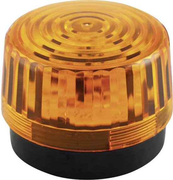 Velleman Amberkleurig led-knipperlicht, gebruik binnenshuis, 12 VDC, 15 witte leds, IP20, ABS/acryl