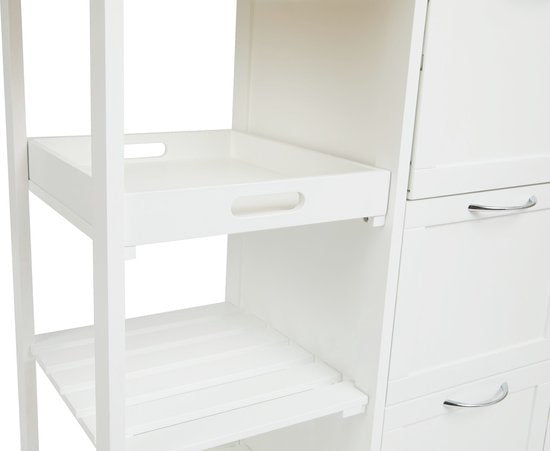 Lifa Living Keukentrolley Sophie - Wieltjes - Serveerwagen - Wit - 67x37x84(LxBxH)