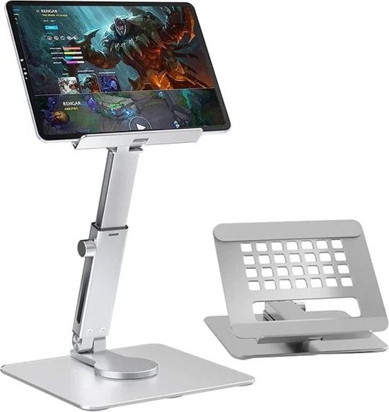 Garpex® Laptop Standaard – Verstelbaar & 360° Draaibaar – Aluminium – Universeel Voor 10 tot en met 17 Inch Apparaten