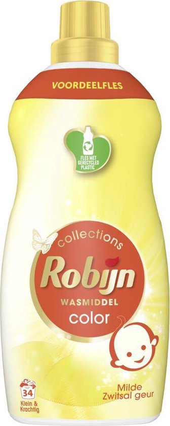 Robijn Klein & Krachtig Collections Color Zwitsal Vloeibaar Wasmiddel 34 wasbeurten