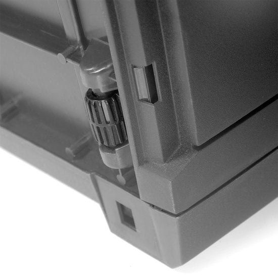 Opbergbox 310L UV-Bestendig Weerbestendig Wielen Tuinbox Rotan-look Antraciet