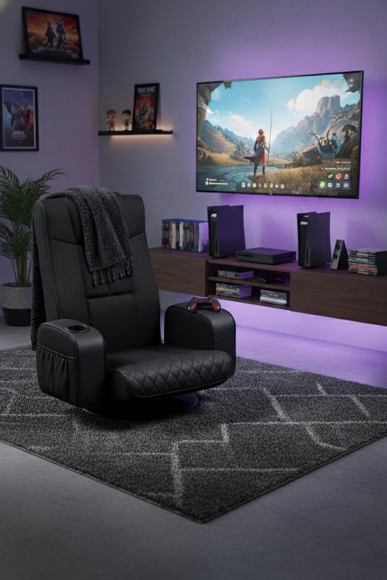 VDD Gaming - Gamestoel - Vloerstoel - Gamestoel zwart - Vloerstoel verstelbaar