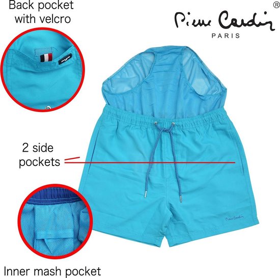 Pierre Cardin - Heren Zwembroek - Turquoise