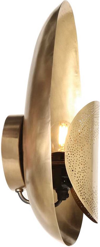 Anne Lighting wandlamp Brassi - brons - metaal - 3680BR