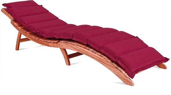 Detex Ligbedkussen - Met Hoofdkussen - 183x56x7cm - Rood