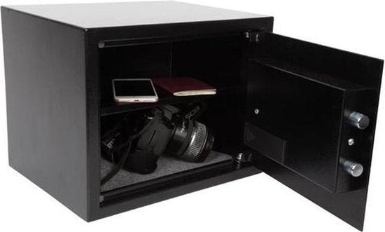 Perel Elektronische kluis, met cijferslot, inclusief noodsleutel en bevestigingsmateriaal, 30 x 38 x 30 cm, 10.5 kg