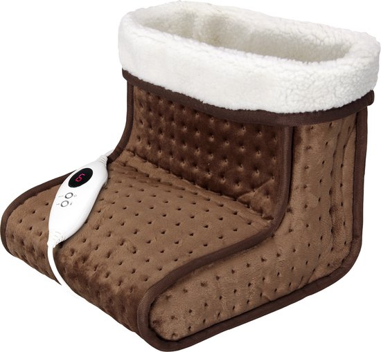 MONZANA Voetenwarmer - Elektrisch 6 Temperatuurstanden Timer - Bruin