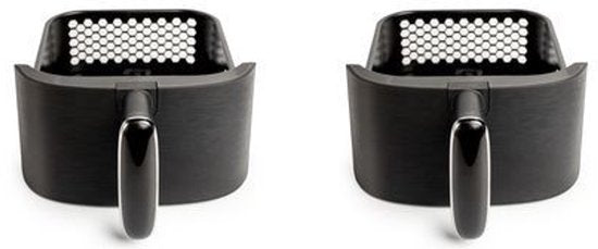 Nexxt Double Stack Airfryer – 2x 2.5L – Compact & Ruimtebesparend – 2 Gerechten Tegelijk – Ideaal voor Kleine Keukens