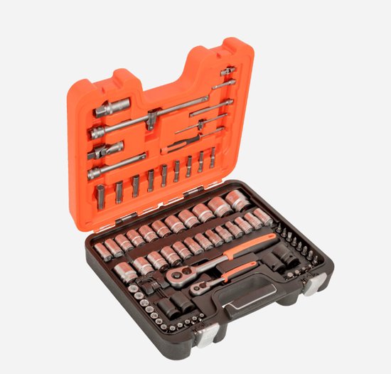 Bahco S800 77-delige Dopsleutelset - 1/4" 1/2"