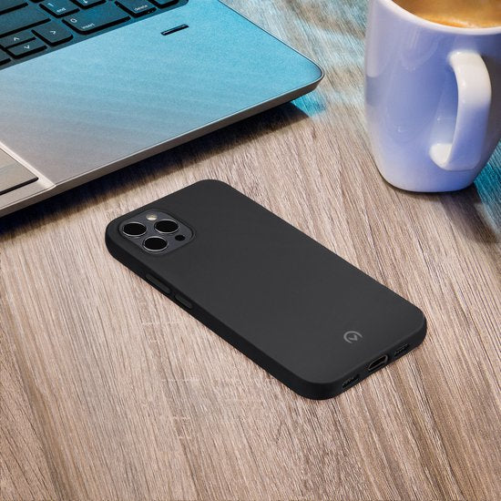 Mobilize Rubber Gelly Telefoonhoesje geschikt voor Samsung Galaxy A41 Hoesje Flexibel TPU Backcover - Matt Black