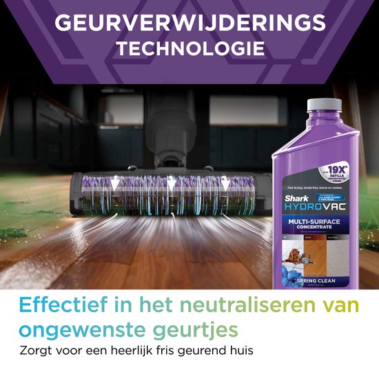 Shark HydroVac Draadloze 3-in-1 Vloerreiniger - Stofzuigen, Dweilen en Zelfreiniging - Steelstofzuiger met Dweilfunctie - Wet & Dry Dweilapparaat - WD210EU