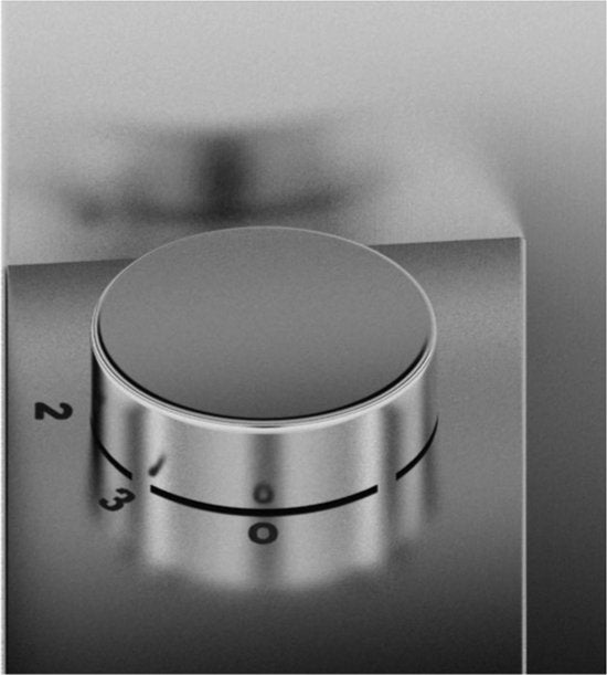 Stadler Form Q Vloerventilator – Brushed Metal – 2400 m³/u – Stil & Design – 3 standen - 40 m² / 100 m³