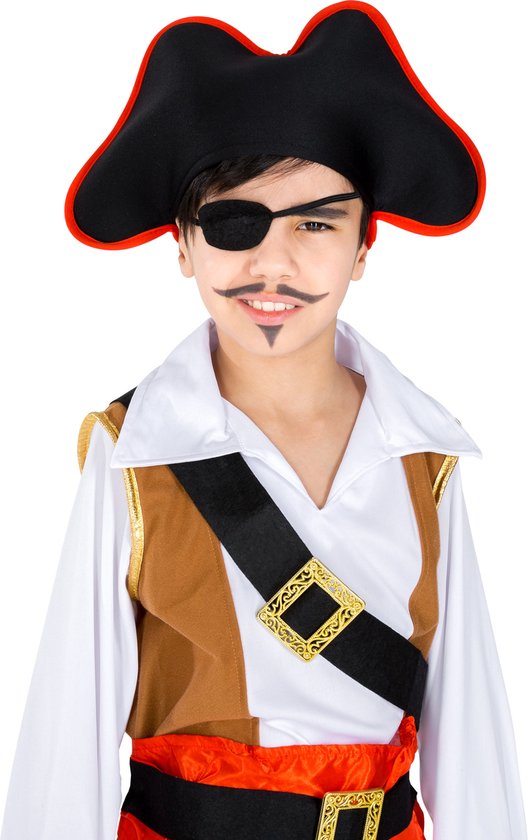 dressforfun - Jongenskostuum kapitein eenogige Ole 104 (3-4 jaar) - verkleedkleding kostuum halloween verkleden feestkleding carnavalskleding carnaval feestkledij partykleding - 300758