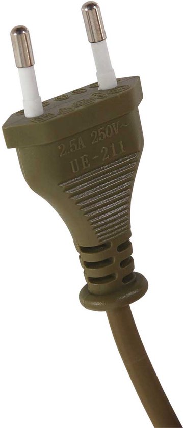 Mexlite vloerlamp Bella - brons - metaal - 45 cm - E27 fitting - 3406BR