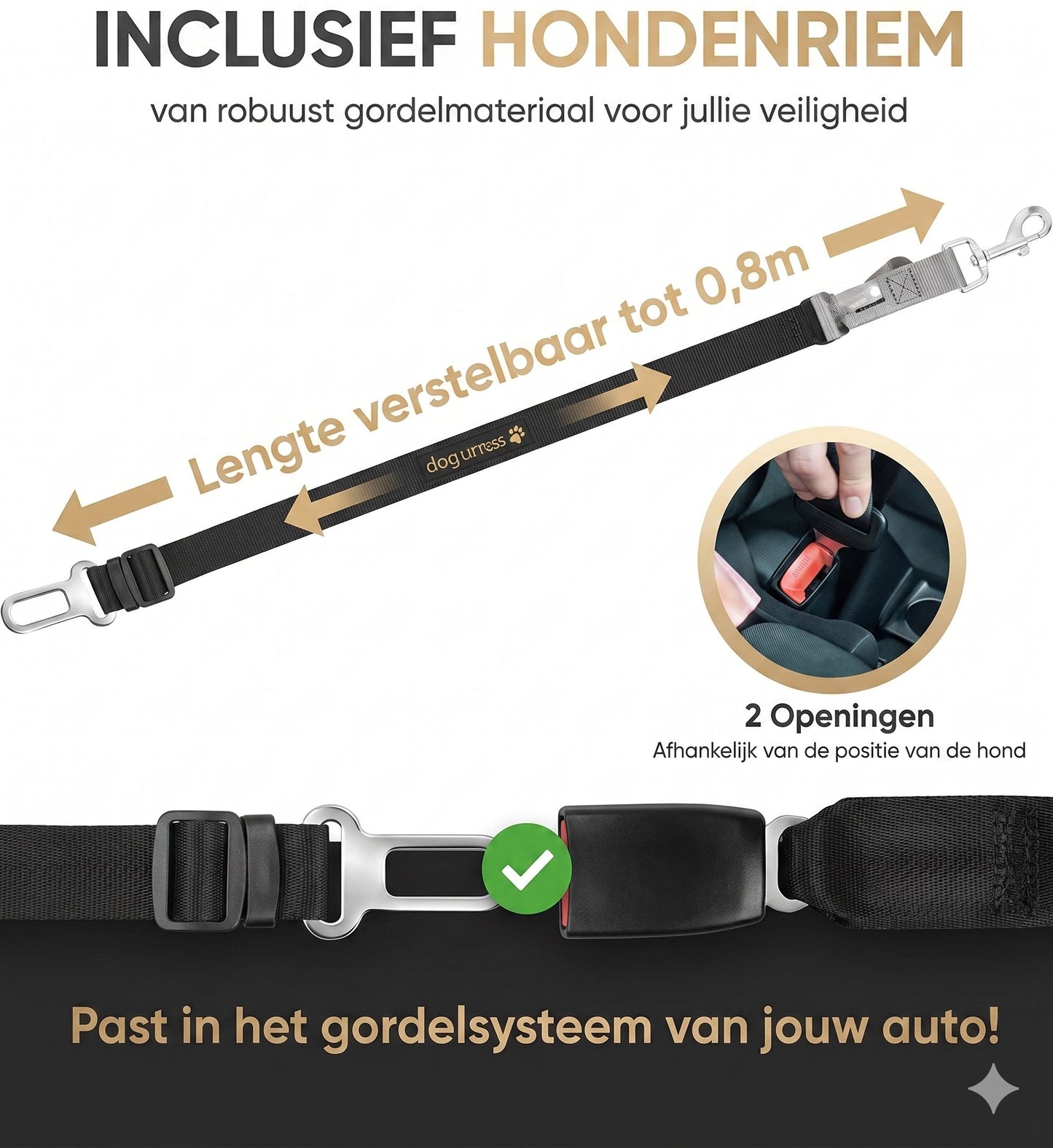 HELDENWERK Hondendeken - Waterdicht - Krasbestendig - Universeel - Zijbescherming - Kijkvenster - Antislip