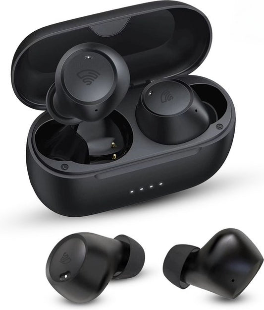 Draadloze Oordopjes met Noise Cancelling – 40u Batterij – Bluetooth Earbuds – Comfort Fit – Golden Sound Buds Pro