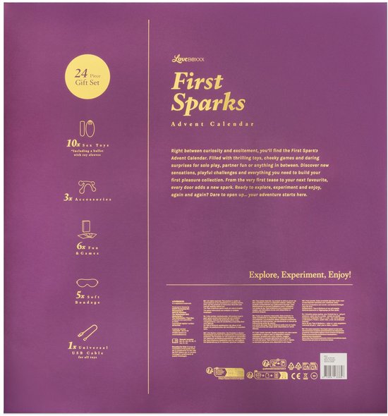 EasyToys x Loveboxxx - First Sparks - Adventskalender Advent Kalender - Musthave voor Koppels - Cadeau Man - Cadeau Vrouw - Giftset - Adventskalenders - Kerst - Kerstcadeau - Adventskalender 2025