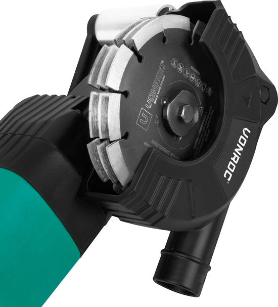 VONROC PRO Sleuvenfrees– Muurfrees - 2400W -150MM – 3-in-1 blad. - Incl. stofzuigeradapter